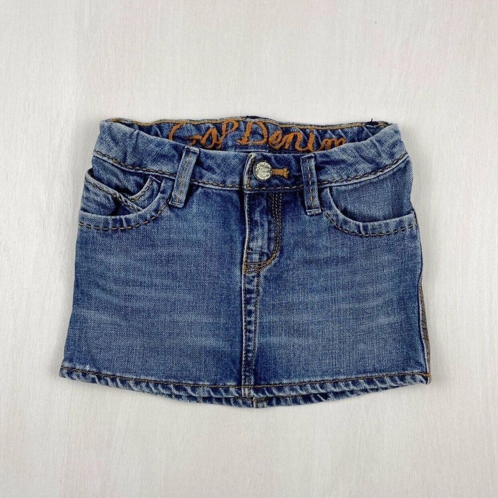 Gap Kids Embroidered Denim Skirt